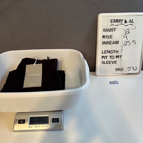 Everlane Womens Kick Crop Work Pant Size 00 Black Classic Stretch Staple NEW - Picture 12 of 12